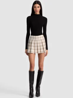 Alice and Olivia EMILIE TWEED MINI SKORT
