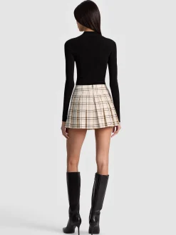 Alice and Olivia EMILIE TWEED MINI SKORT