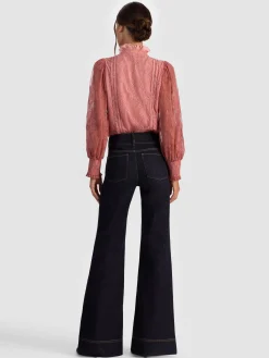 Alice and Olivia EUGENIA LACE BLOUSE