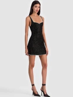Alice and Olivia EVE EMBELLISHED MINI DRESS