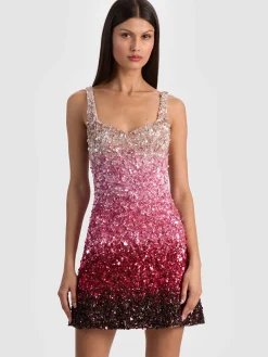 Alice and Olivia EVE EMBELLISHED MINI DRESS