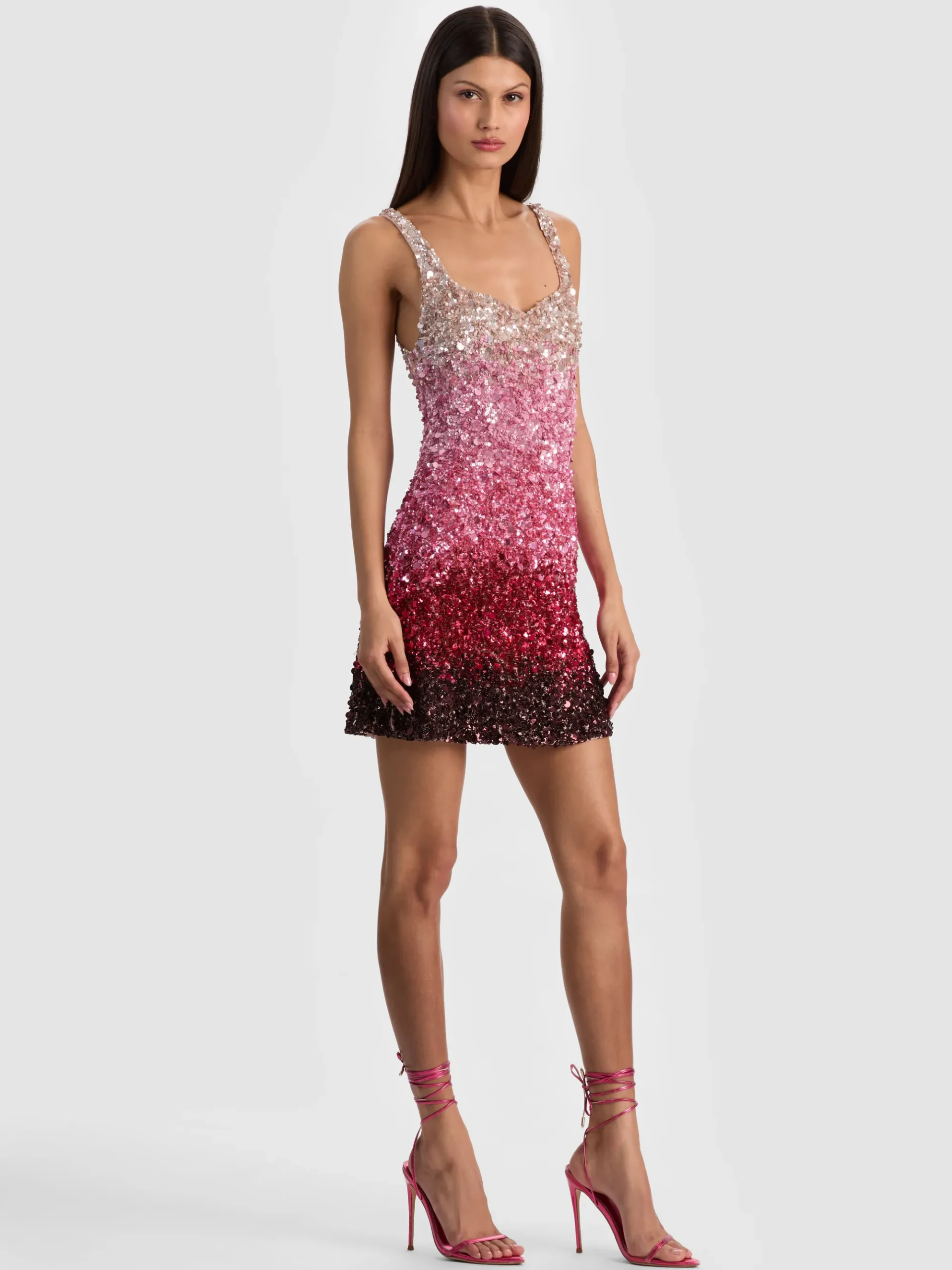 Alice and Olivia EVE EMBELLISHED MINI DRESS