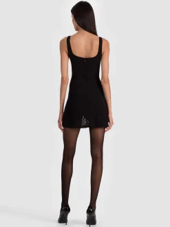 Alice and Olivia EVE MESH MINI DRESS