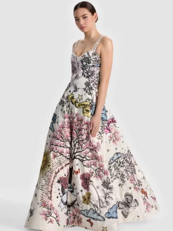 Alice and Olivia FIA EMBELLISHED MAXI GOWN