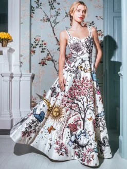 Alice and Olivia FIA EMBELLISHED MAXI GOWN