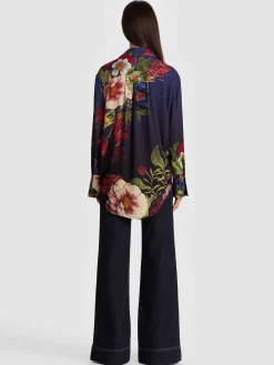 Alice and Olivia FINELY OVERSIZED BUTTON DOWN