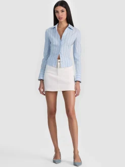 Alice and Olivia FREYA BUTTON DOWN TOP