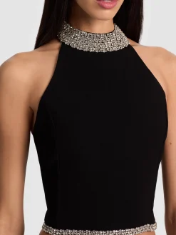 Alice and Olivia GATZ EMBELLISHED TOP