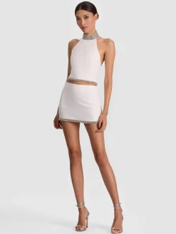 Alice and Olivia GATZ EMBELLISHED TOP