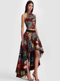 Alice and Olivia GATZ EMBELLISHED TOP