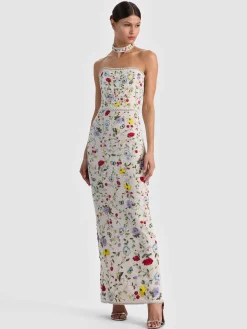 Alice and Olivia GEORGIE EMBELLISHED GOWN