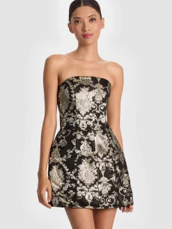 Alice and Olivia GERDA STRUCTURED MINI DRESS