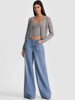 Alice and Olivia GRACE CASHMERE CARDIGAN