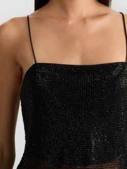 Alice and Olivia GRAZI CHAINMAIL TOP