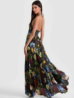 Alice and Olivia HANNAH MAXI DRESS
