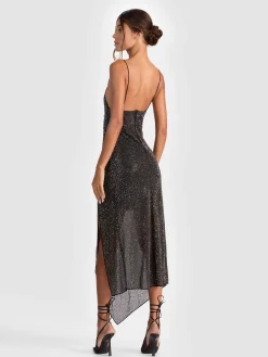 Alice and Olivia HARMONY EMBELLISHED SLIP DRESS