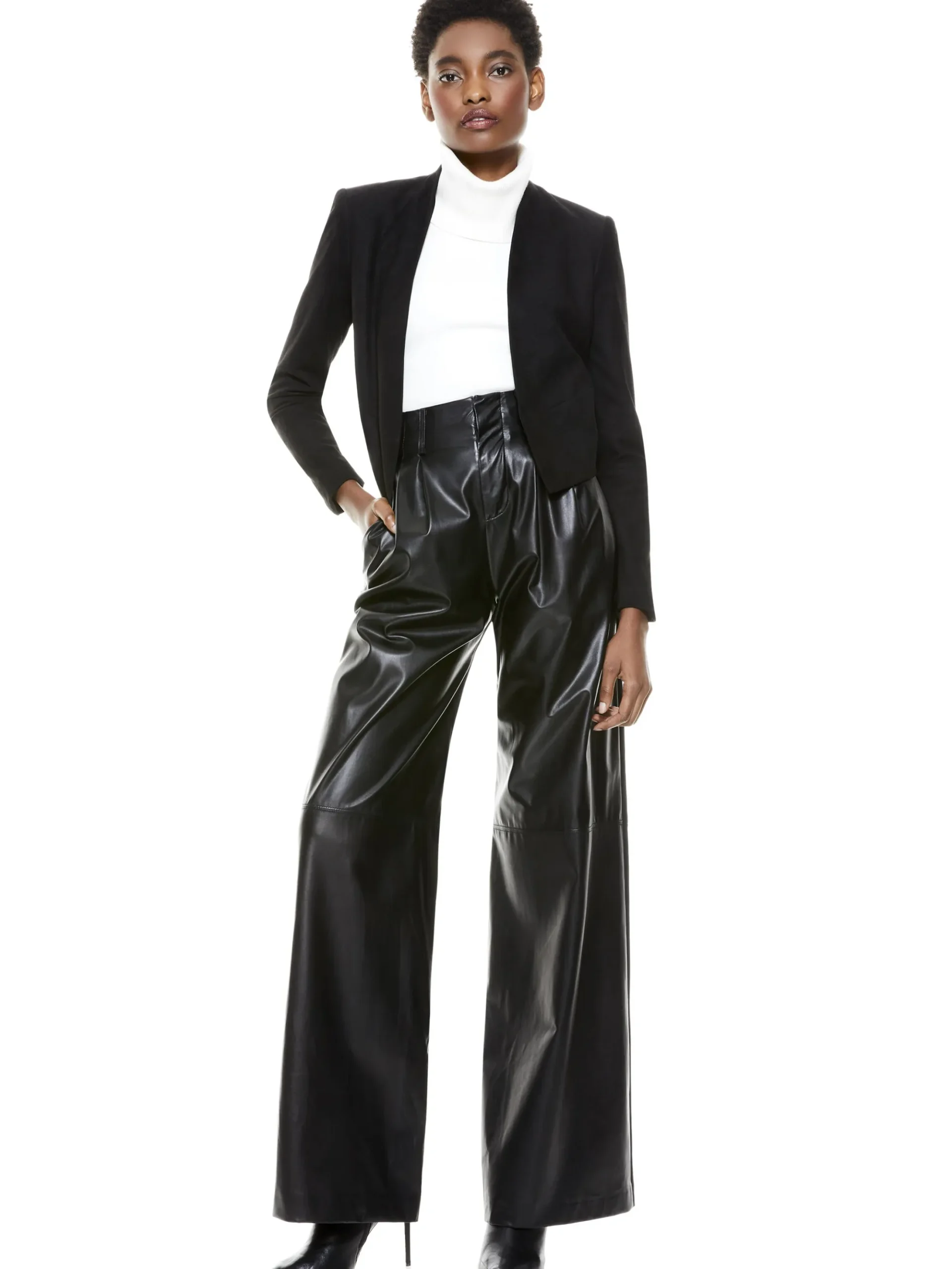 Alice and Olivia HARVEY SUEDE JACKET