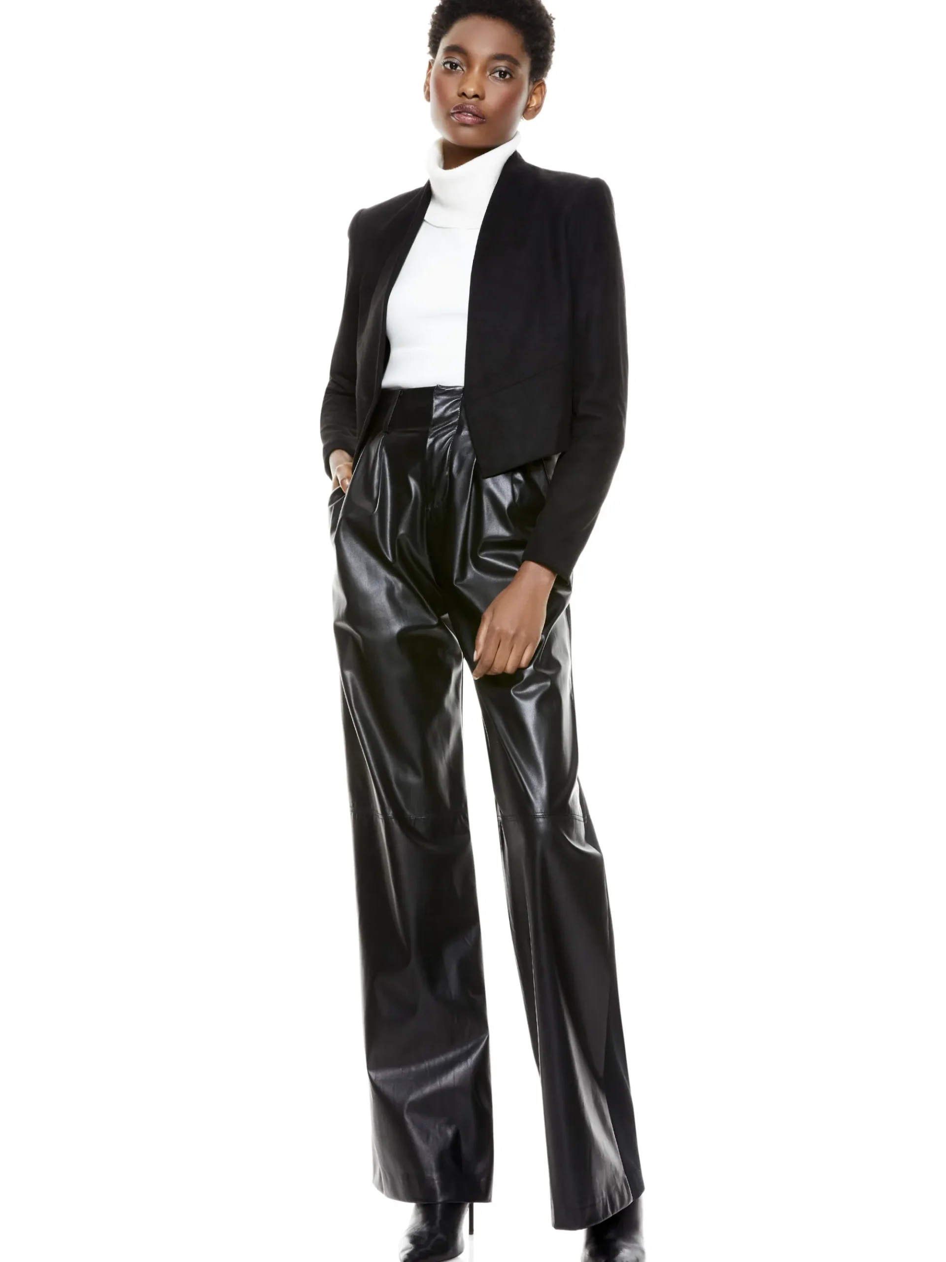 Alice and Olivia HARVEY SUEDE JACKET