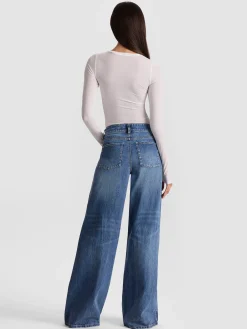 Alice and Olivia HOTTIE LONG SLEEVE BODYSUIT