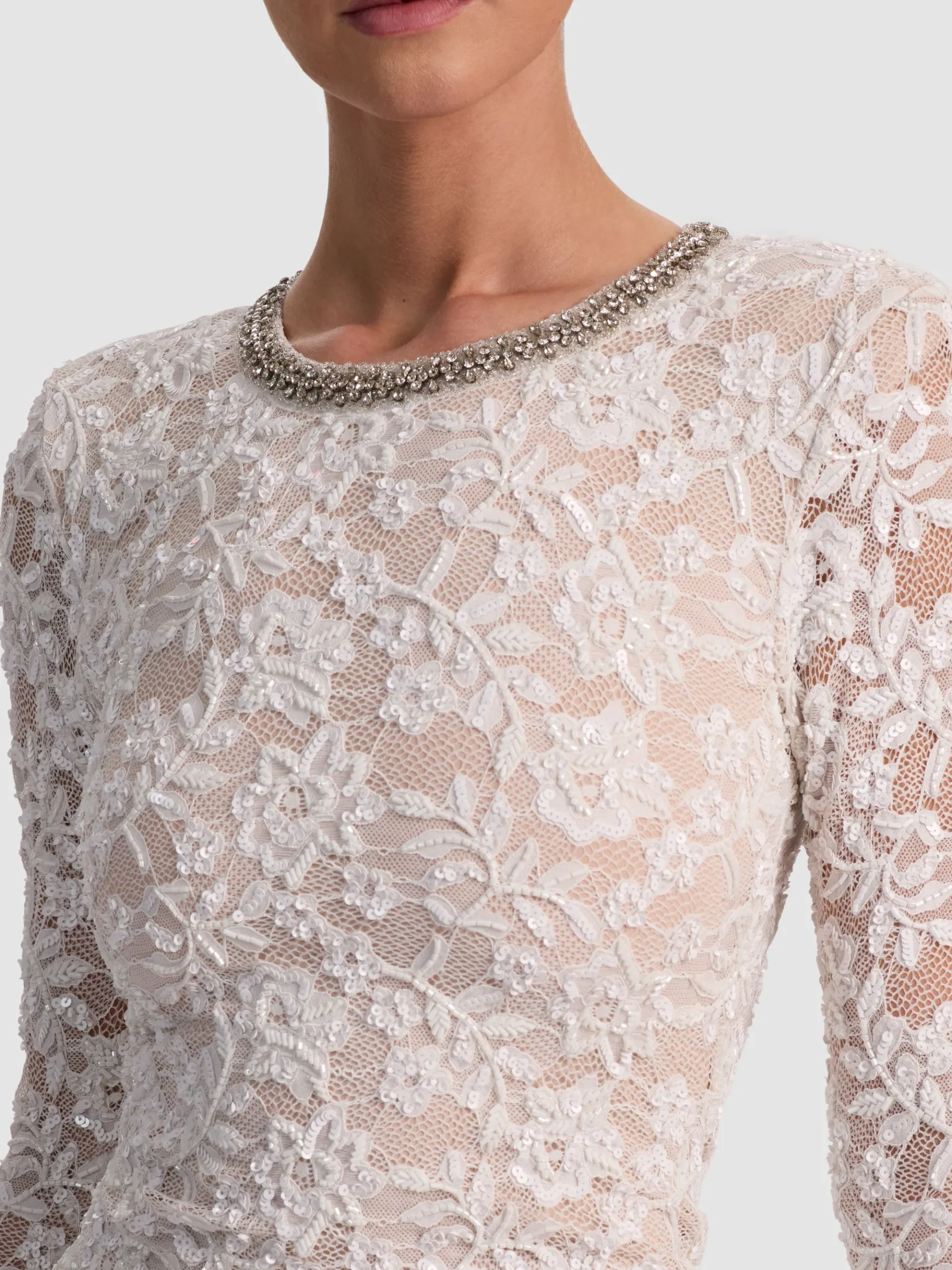 Alice and Olivia INKA LACE MINI DRESS