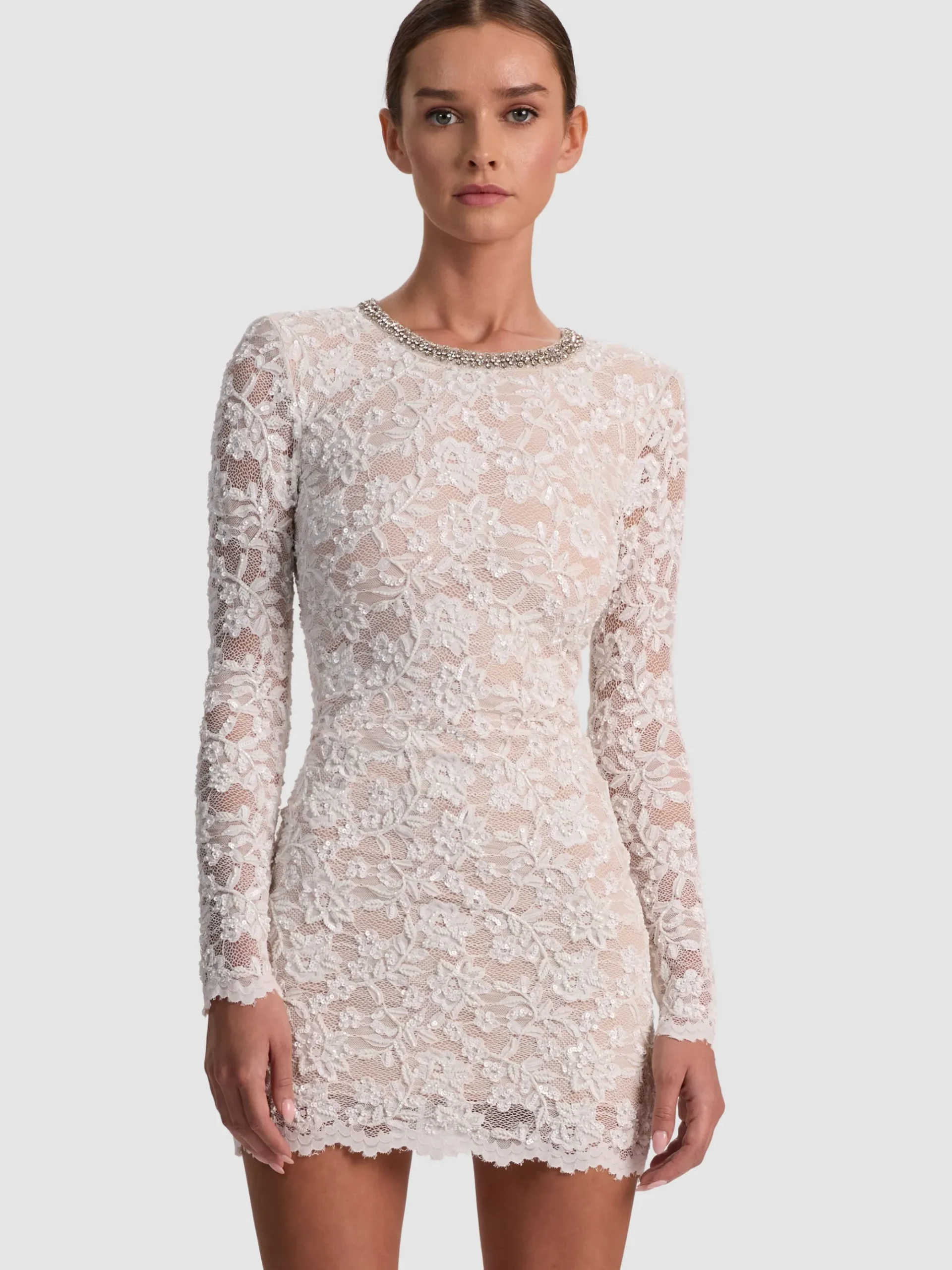 Alice and Olivia INKA LACE MINI DRESS