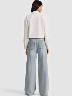 Alice and Olivia JAMES FUNNEL NECK CROPPED PARKA