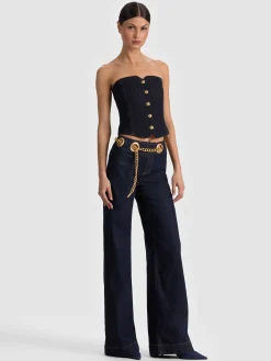 Alice and Olivia JASPER CHAIN BELT JEAN
