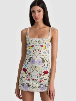 Alice and Olivia JULIA EMBELLISHED MINI GOWN