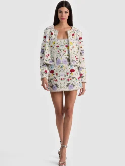 Alice and Olivia JULIA EMBELLISHED MINI GOWN