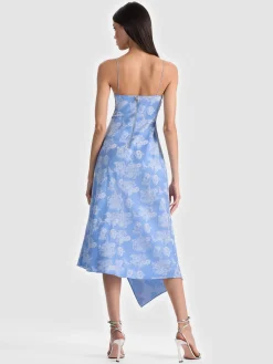 Alice and Olivia JULIETTA MIDI SLIP DRESS