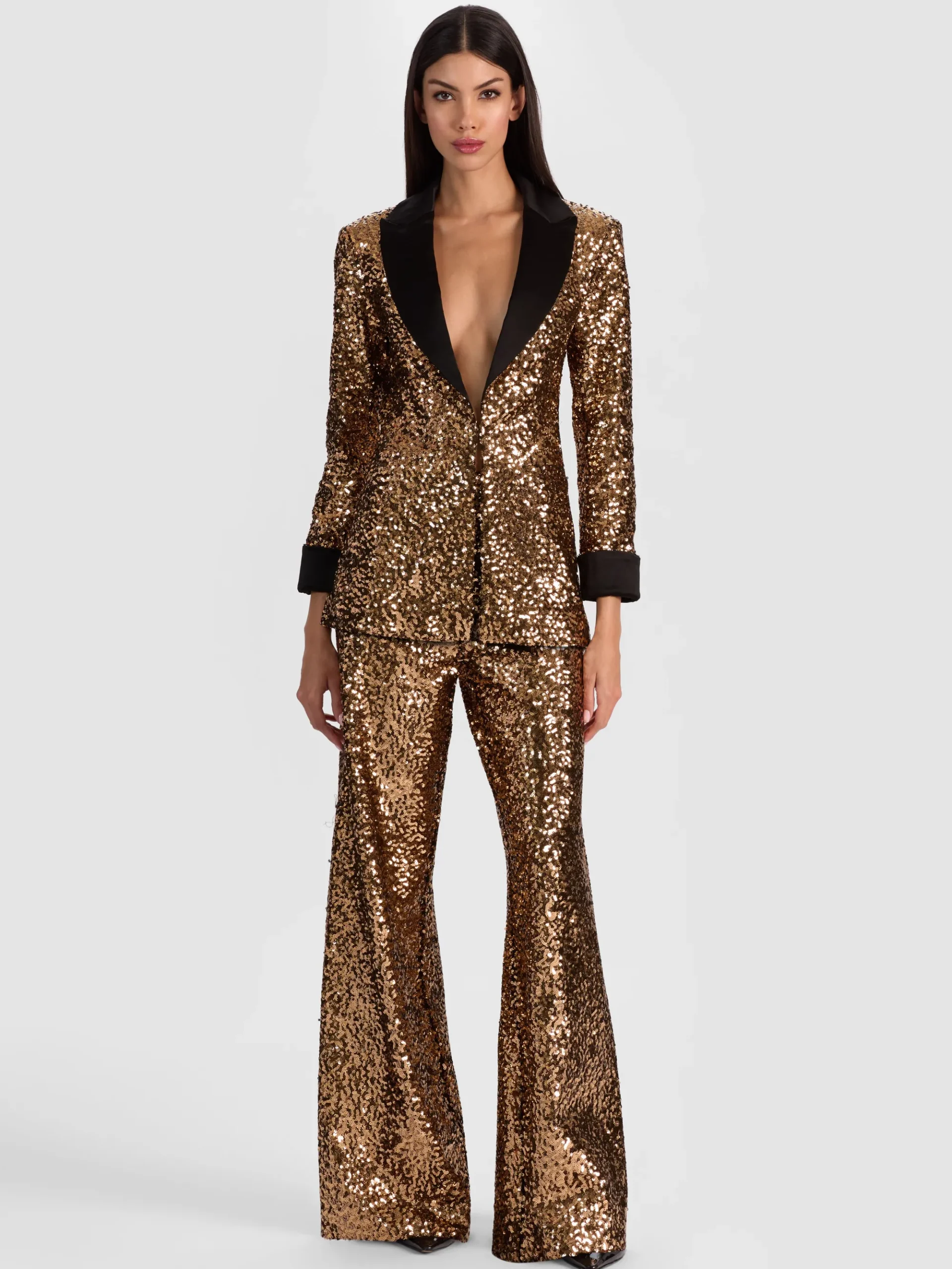 Alice and Olivia JUSTIN SEQUIN BLAZER