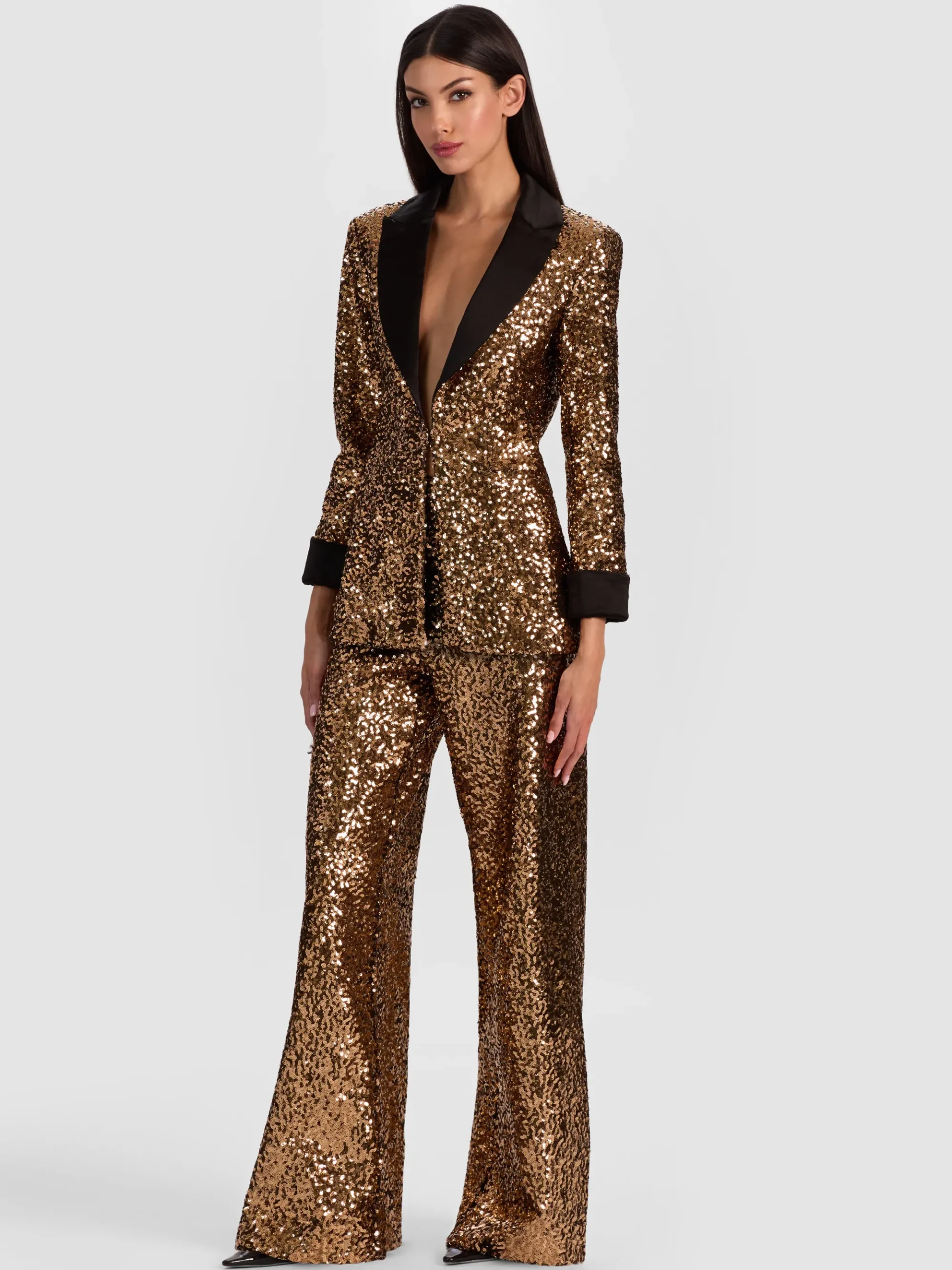 Alice and Olivia JUSTIN SEQUIN BLAZER