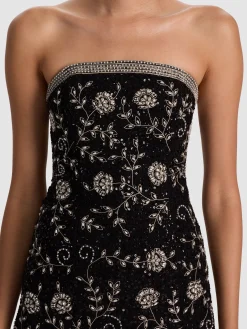 Alice and Olivia KATIA EMBELLISHED MINI GOWN