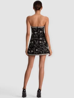 Alice and Olivia KATIA EMBELLISHED MINI GOWN