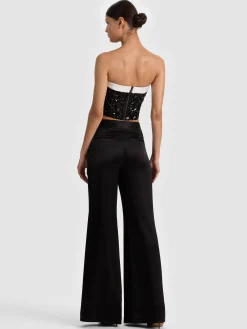 Alice and Olivia KATYA EMBELLISHED BOW TOP