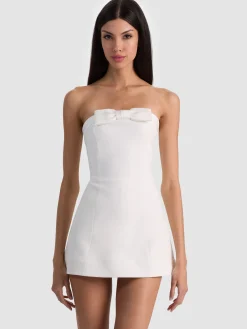 Alice and Olivia KATYA SCULPTED BOW ROMPER
