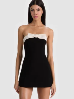 Alice and Olivia KATYA SCULPTED BOW ROMPER