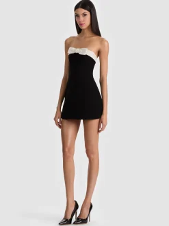 Alice and Olivia KATYA SCULPTED BOW ROMPER