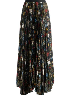 Alice and Olivia KATZ PLEATED MAXI SKIRT