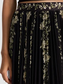 Alice and Olivia KATZ PLEATED MAXI SKIRT