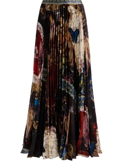 Alice and Olivia KATZ PLEATED MAXI SKIRT