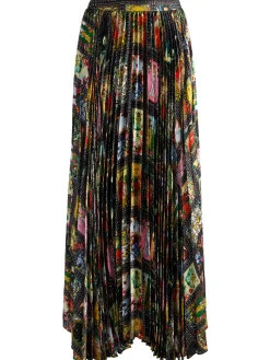 Alice and Olivia KATZ PLEATED MAXI SKIRT