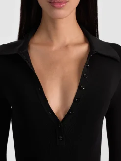 Alice and Olivia KEENAN POLO BODYSUIT