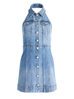 Alice and Olivia KENDALL DENIM MINI DRESS