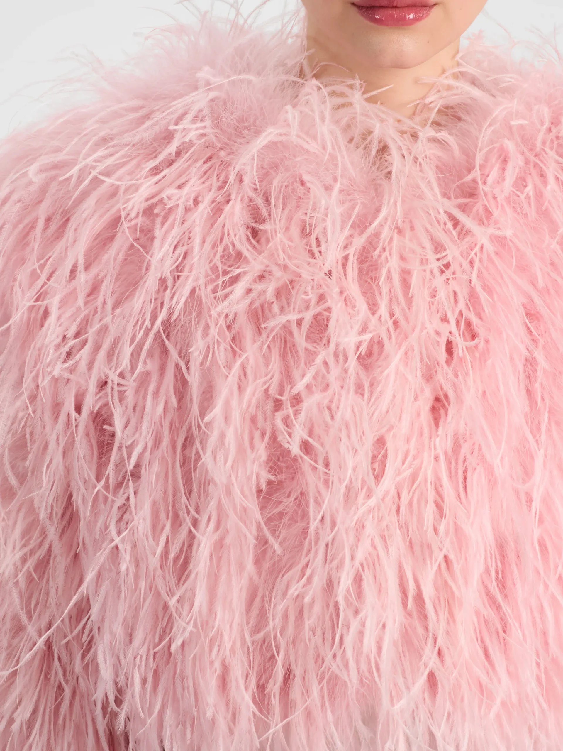 Alice and Olivia KIDMAN FEATHERED JACKET