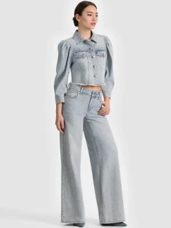 Alice and Olivia LANA DENIM JACKET