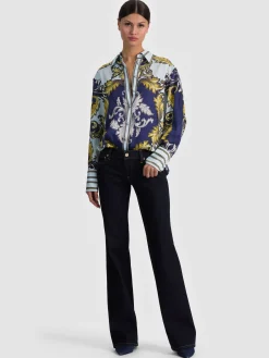 Alice and Olivia LANE OVERSIZED BUTTON DOWN