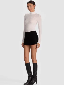 Alice and Olivia LANIE POINTELLE PULLOVER