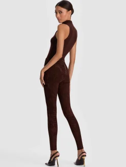 Alice and Olivia LENNOX SUEDE LEGGING