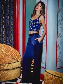 Alice and Olivia LILIANNA EMBELLISHED CORSET TOP